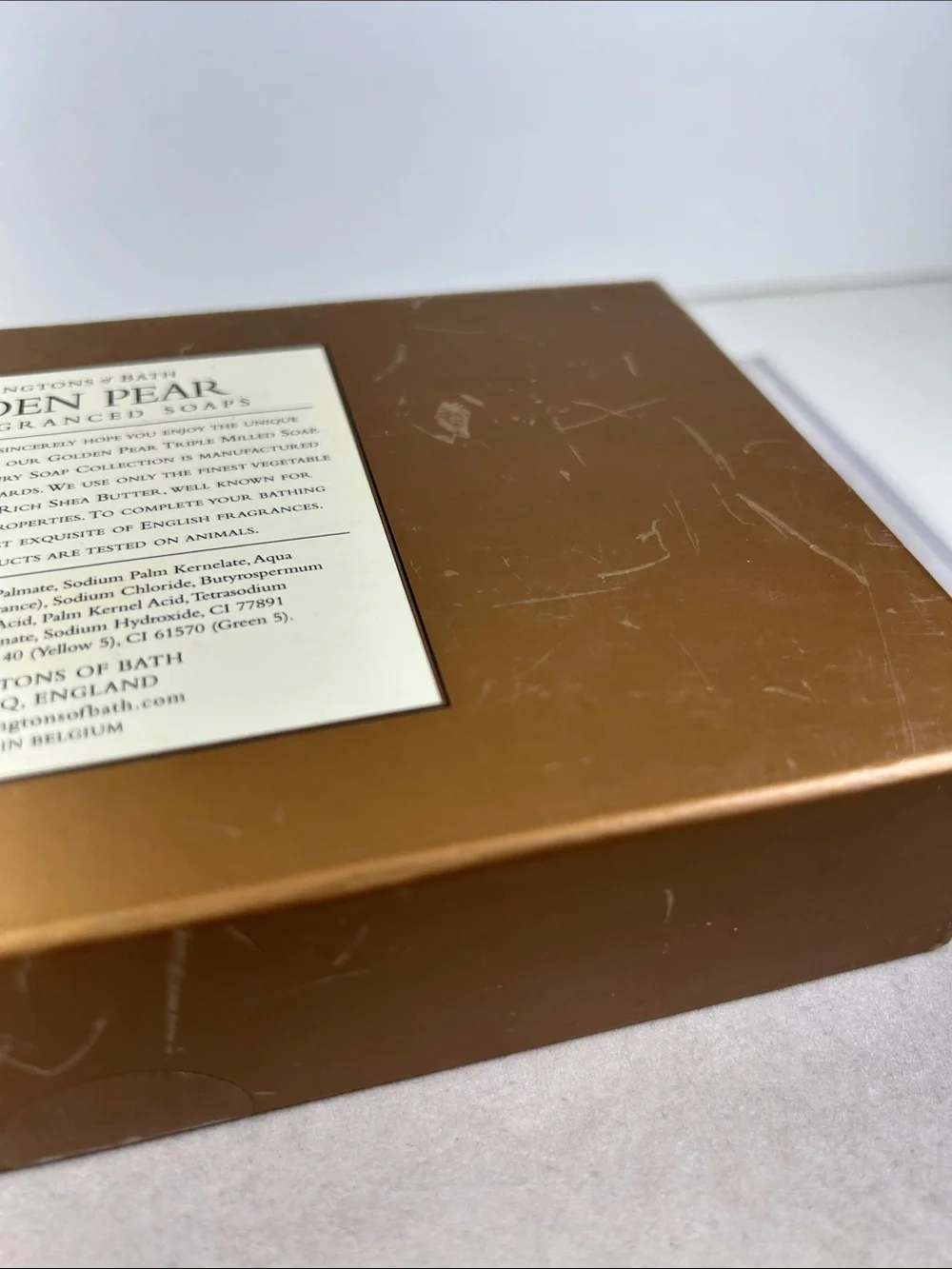 Penningtons of Bath Golden Pear Fragranced 3 Soap Bars